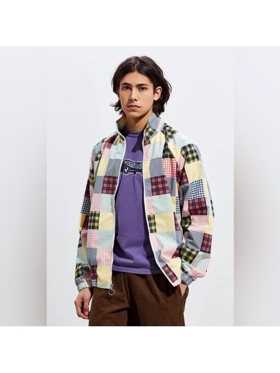 Urban Outfitters Other - Urban Outfitters UO Madras Print Track Jacket